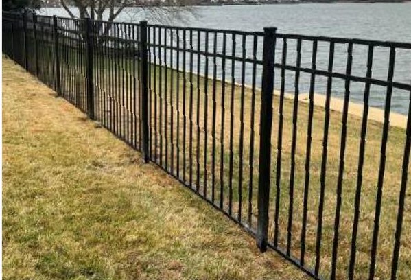4.5ft Three Rail Aluminum, Pool Code Compliant installed by Heartwood Fence