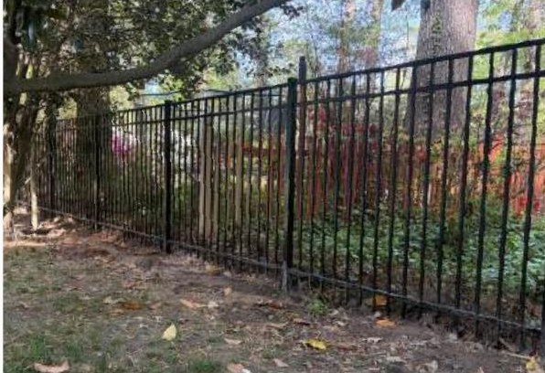 5ft Three Rail Aluminum, Pool Code Compliant installed by Heartwood Fence