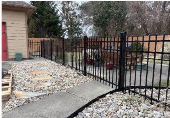 Custom Height, Style and Color installed by Heartwood Fence