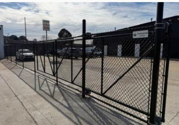 Commercial Black PVC installed by Heartwood Fence