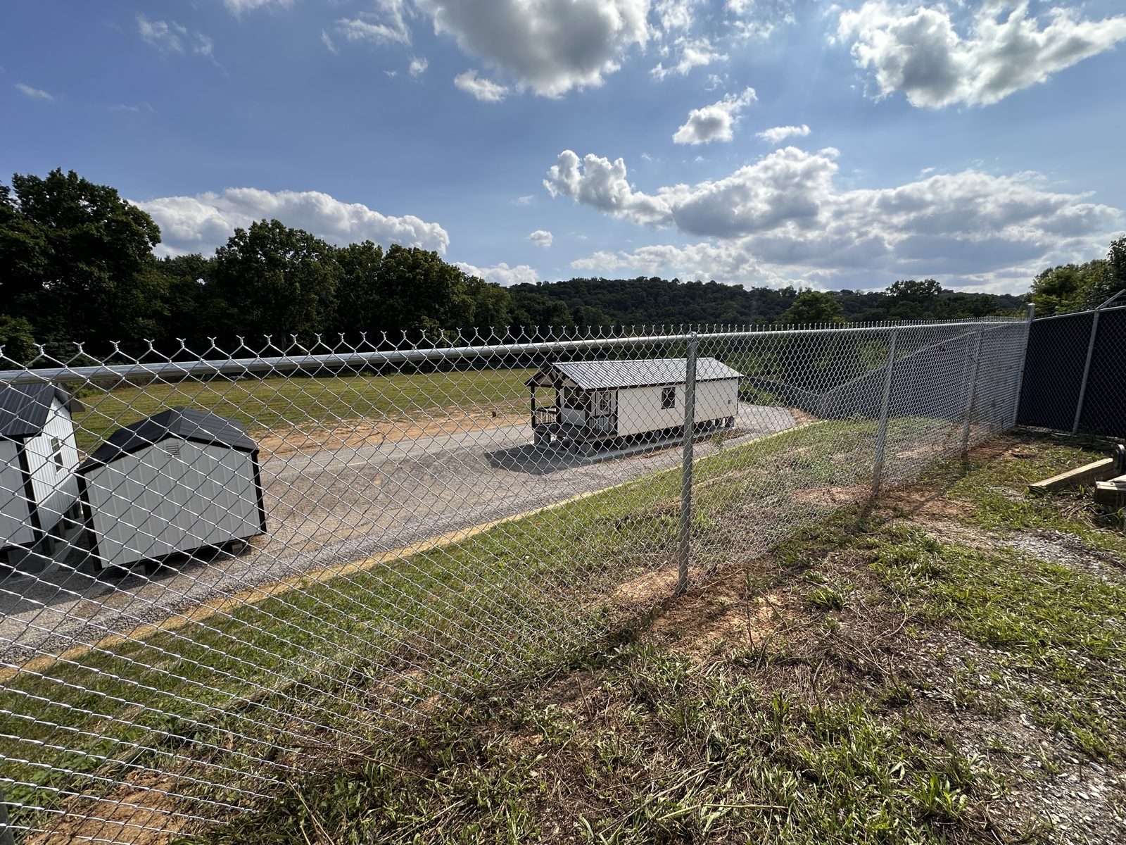 Commercial chain link fence installation in Cincinnati