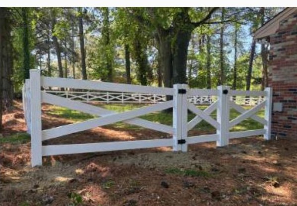 4ft Crossbuck, Four Rail installed by Heartwood Fence