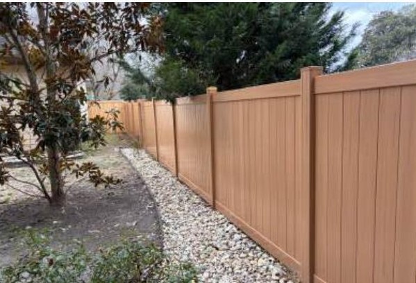 Custom Color installed by Heartwood Fence