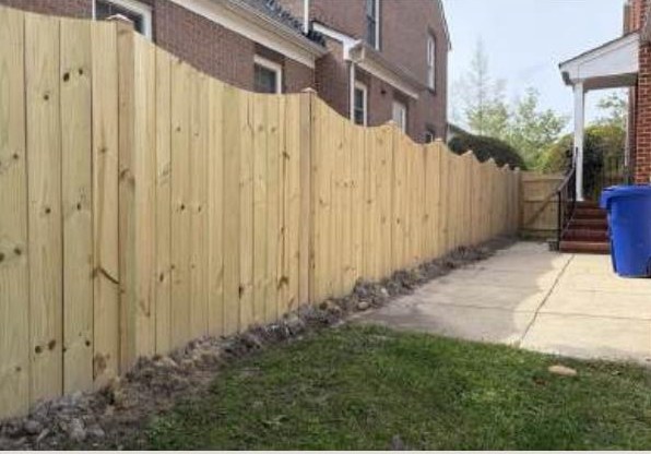 Arch and Scallop Cut Privacy installed by Heartwood Fence