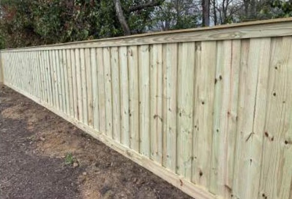 Board-On-Board Privacy installed by Heartwood Fence