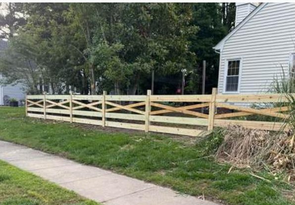 Crossbuck installed by Heartwood Fence