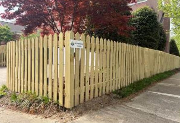 Custom Picket Cut installed by Heartwood Fence