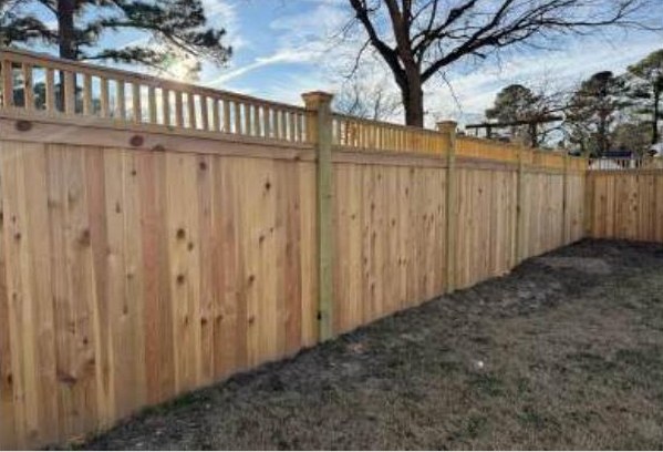 Spindle Top Privacy installed by Heartwood Fence