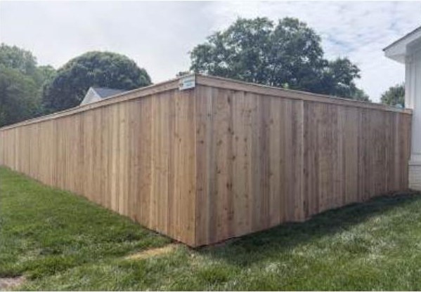 Top Cap and Fascia Privacy, Cedar installed by Heartwood Fence